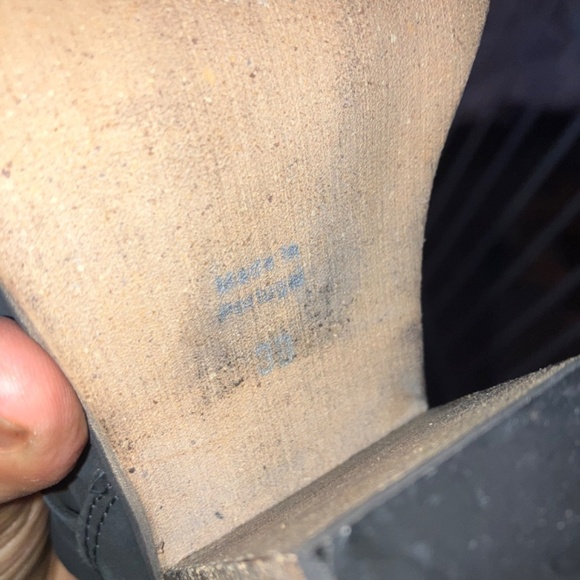 Free People Black/Gray Hybrid Strappy Ankle Booties Women’s Size 38 - Picture 9 of 10